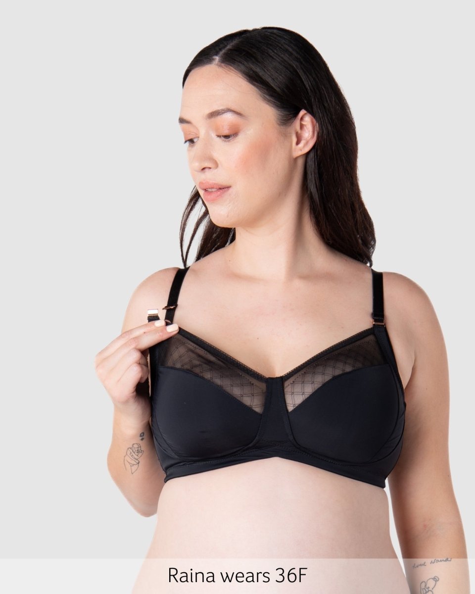 Lunar Eclipse Full Cup Nursing Bra - Black - Hotmilk Lingerie