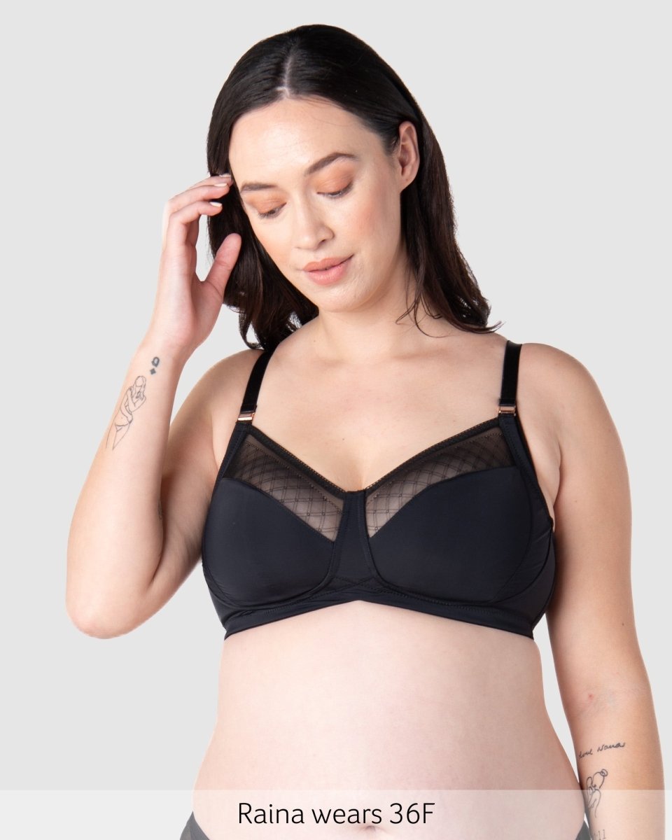 Lunar Eclipse Full Cup Nursing Bra - Black - Hotmilk Lingerie