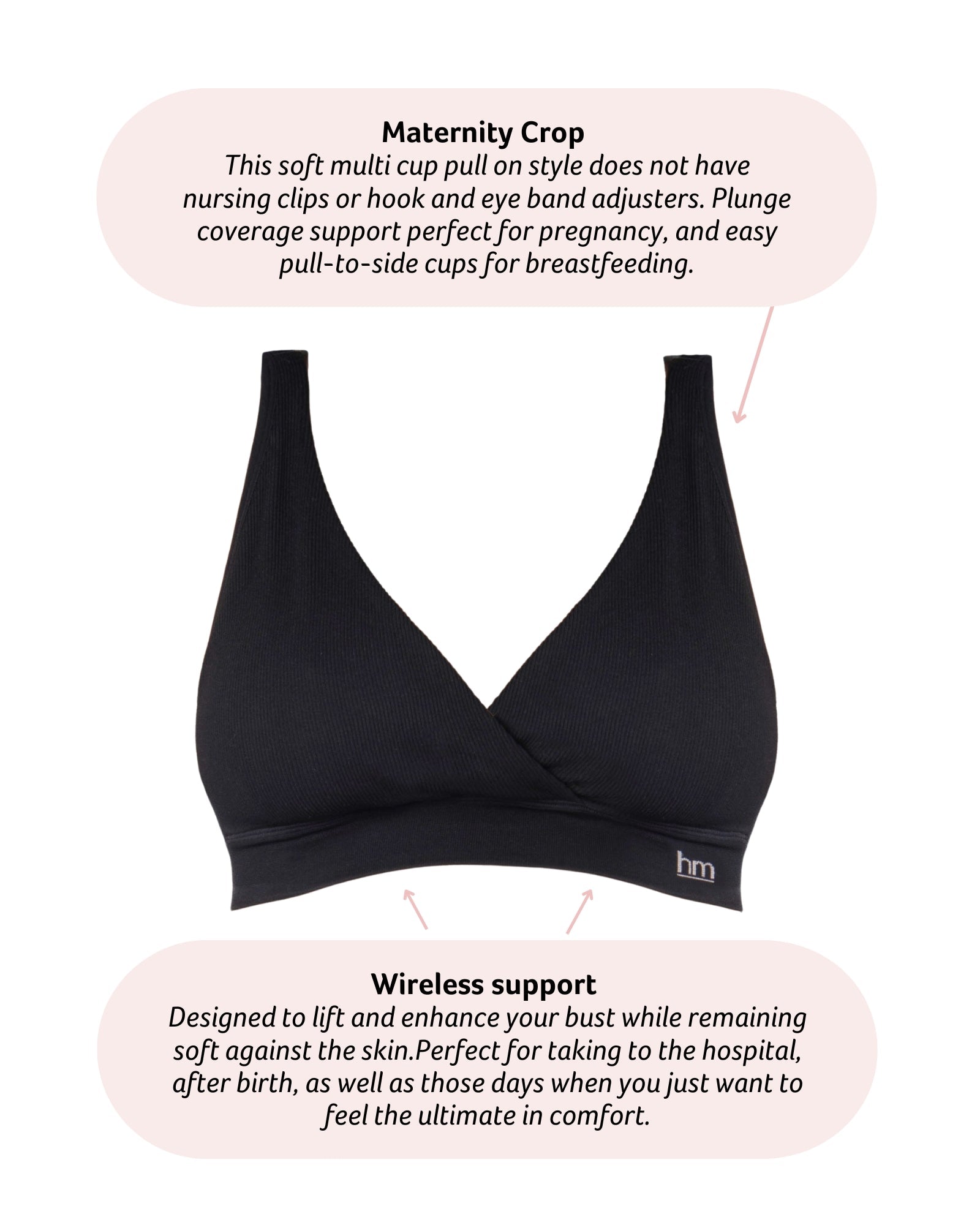 Techincal details of My Comfort Bamboo Wirefree Maternity Bra