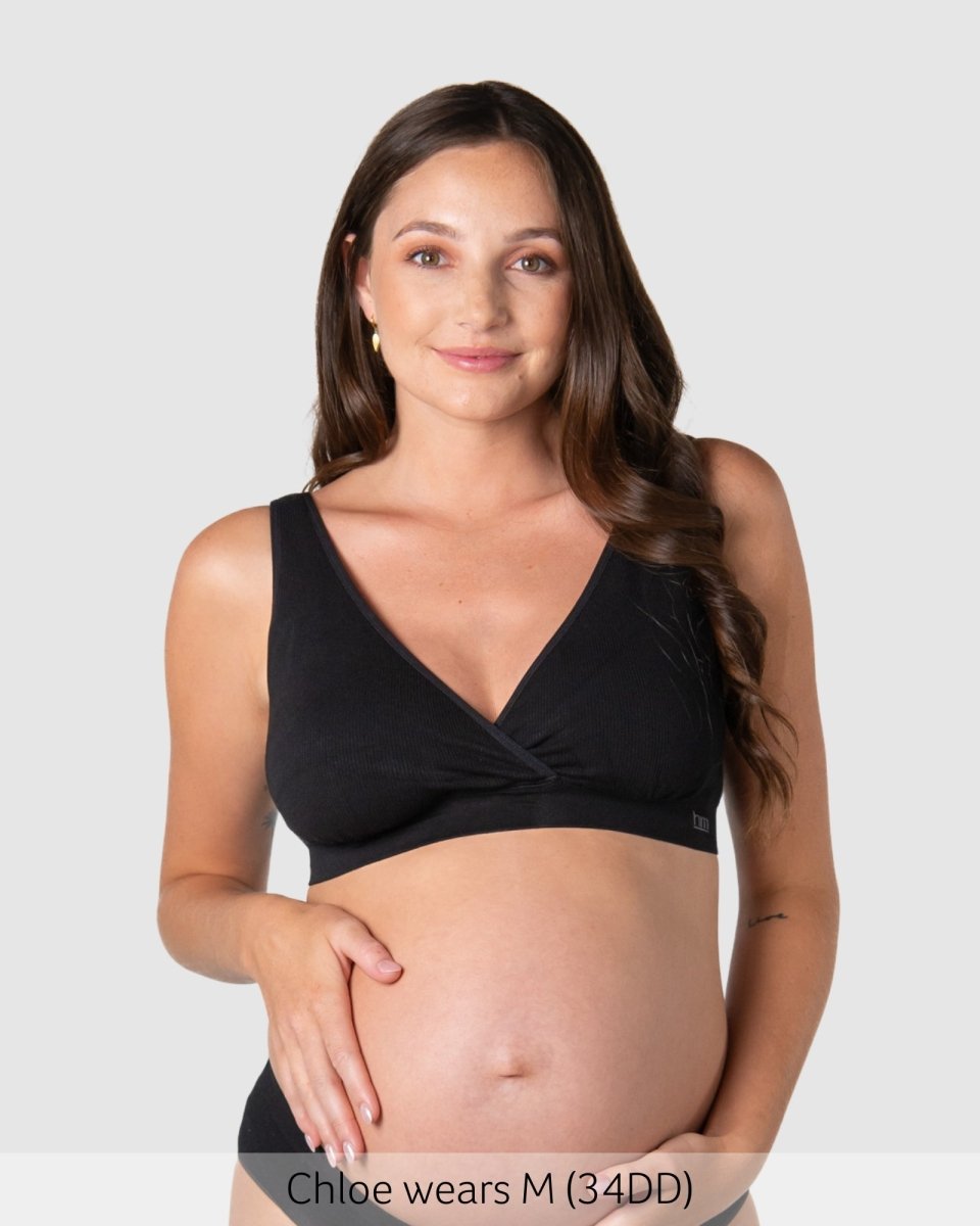 My Comfort FlexFit Maternity Bra - Black - Hotmilk Lingerie