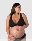 My Comfort FlexFit Bra Black - Lifestyle View - Seamless Maternity & Nursing Bra - Hotmilk Lingerie