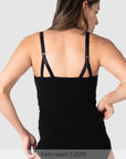 My Necessity FlexFit Nursing Camisole Black - Back View - Maternity Nursing Cami with Built-in Bra - Hotmilk Lingerie