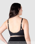 My Necessity 2.0 FlexFit Nursing Bra Black Busty - Back View - Seamless Maternity Bra for Larger Busts - Hotmilk Lingerie