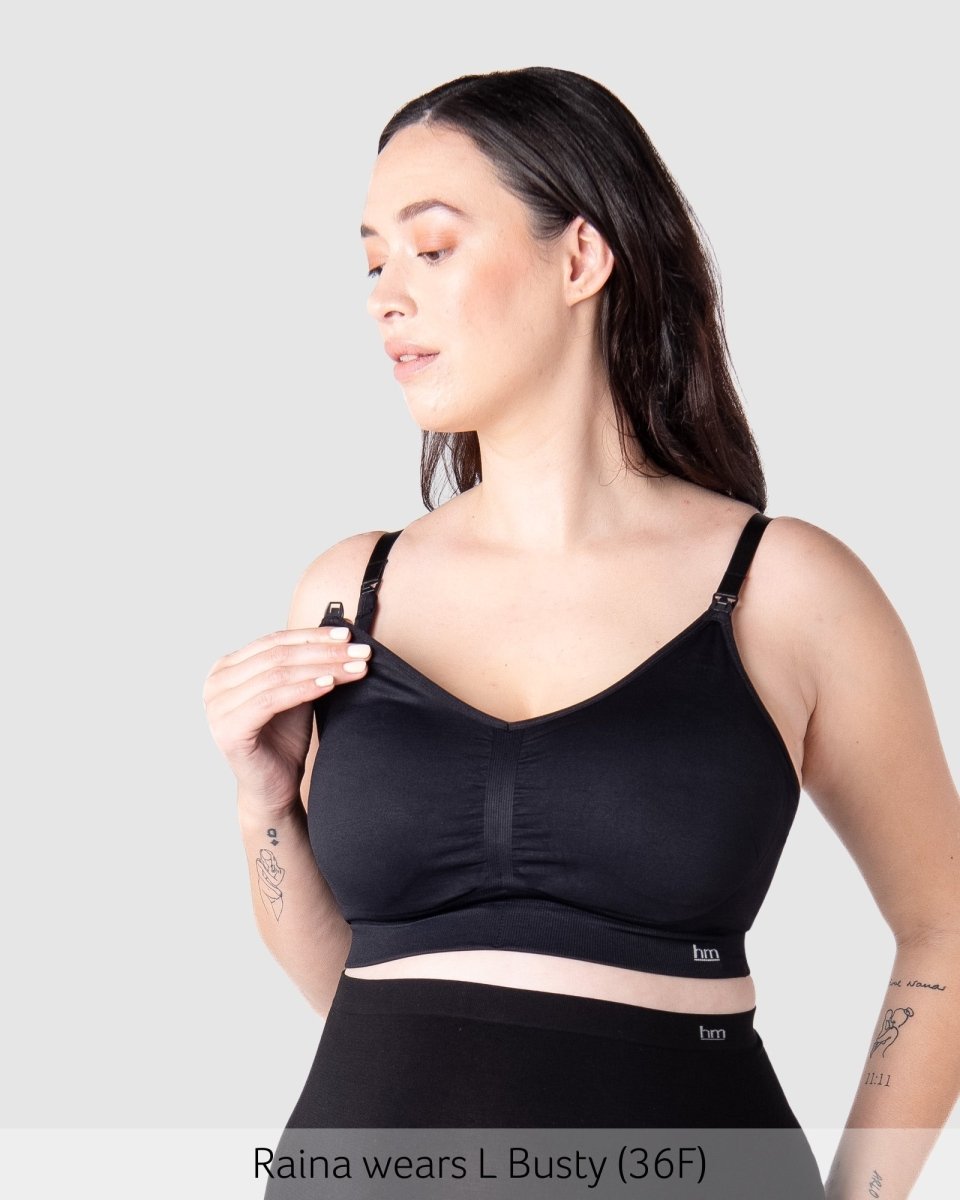 My Necessity 2.0 FlexFit Nursing Bra - Black Busty - Hotmilk Lingerie