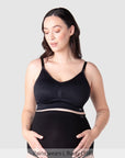 My Necessity 2.0 FlexFit Nursing Bra Black Busty - Front View - Seamless Maternity Bra for Larger Busts - Hotmilk Lingerie