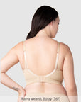 My Necessity 2.0 FlexFit Nursing Bra Frappe Busty - Back View - Seamless Maternity Bra for Larger Busts - Hotmilk Lingerie