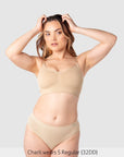 My Necessity 2.0 FlexFit Nursing Bra Frappe - Full Length View - Seamless Maternity & Breastfeeding Bra - Hotmilk Lingerie