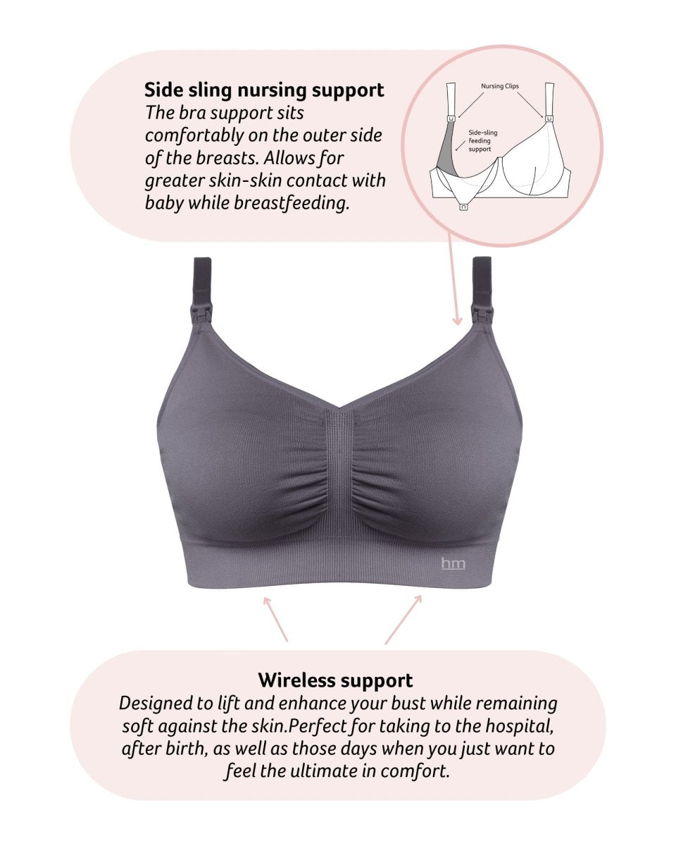 My Necessity Wirefree Multifit - Slate - Hotmilk Lingerie
