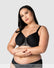 Obsession T-Shirt Nursing Bra Black - Front View - Maternity & Breastfeeding Bra Larger Busts - Hotmilk Lingerie