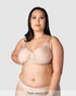 Obsession T-Shirt Nursing Bra Cashmere - Front View - Maternity Bra for Larger Busts - Hotmilk Lingerie