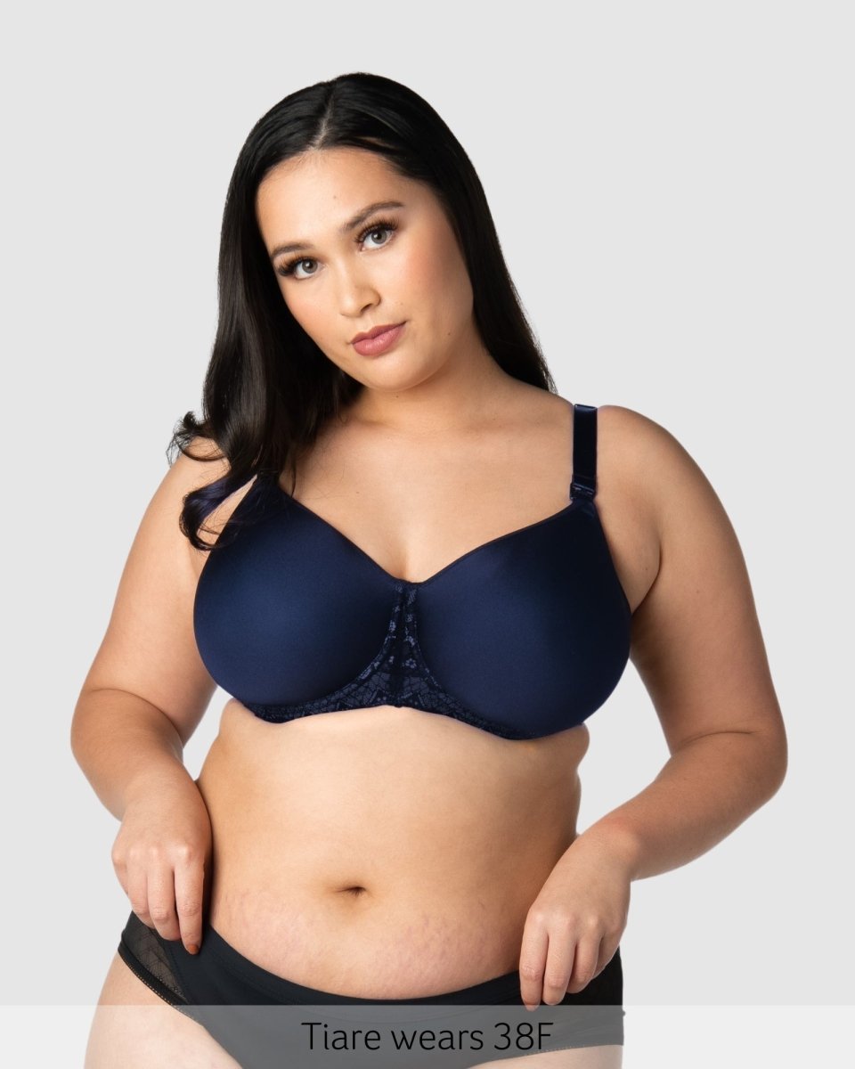 Obsession T-Shirt Nursing Bra - Navy - Hotmilk Lingerie
