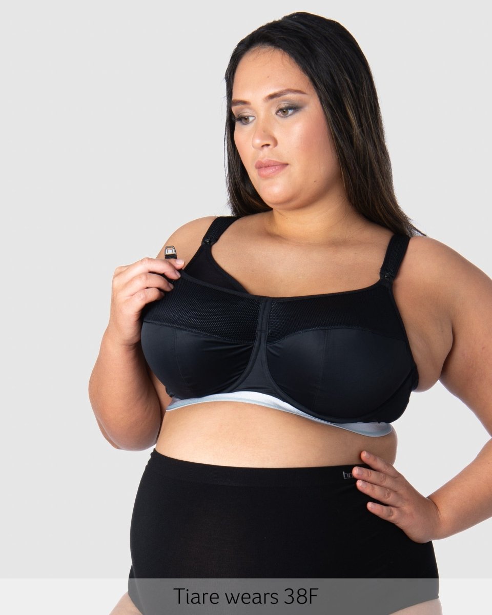 Reactivate Sports Nursing Bra - Black - Hotmilk Lingerie