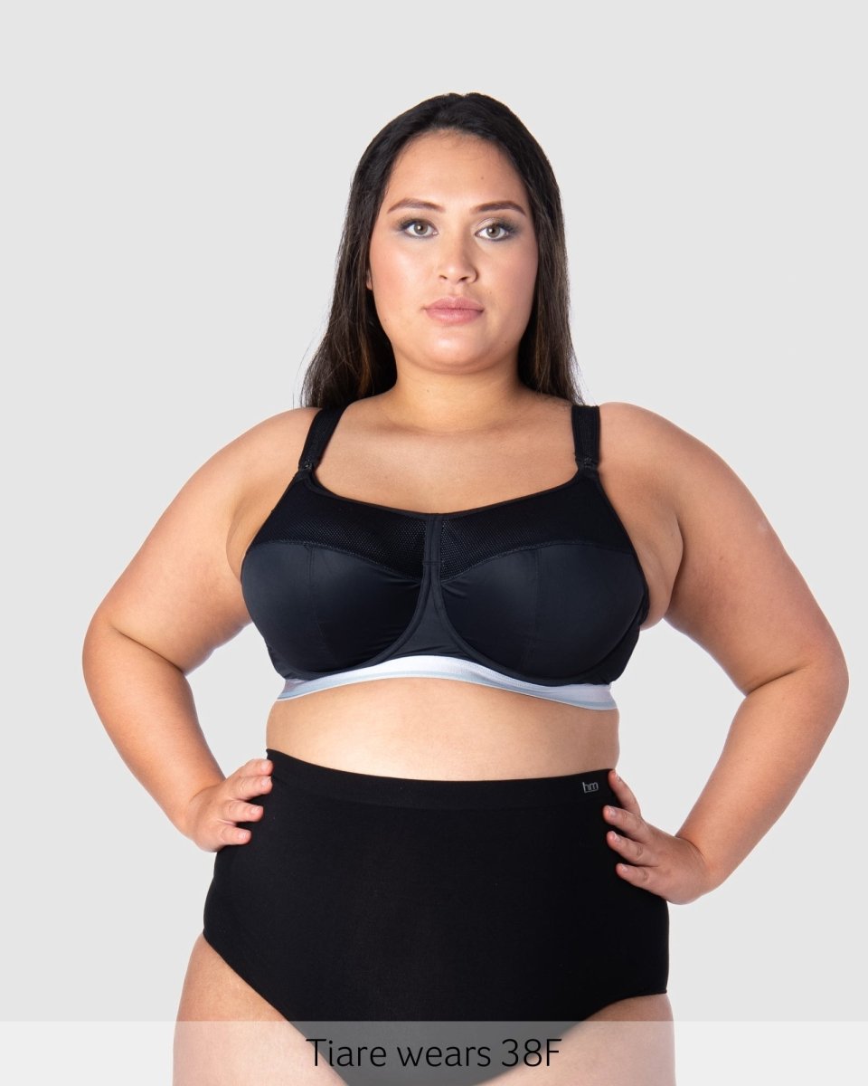 Reactivate Sports Nursing Bra - Black - Hotmilk Lingerie