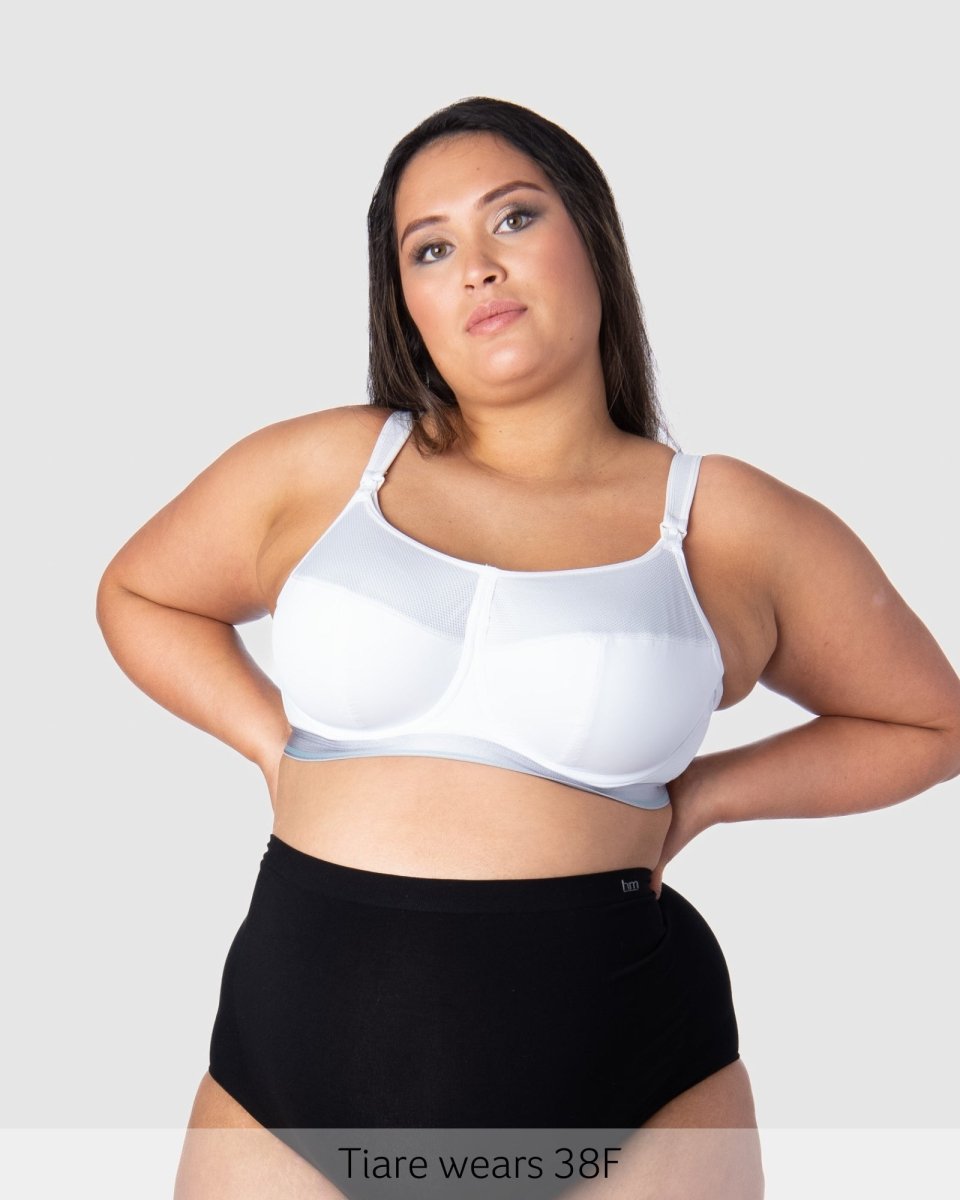 Reactivate Sports Nursing Bra - White - Hotmilk Lingerie