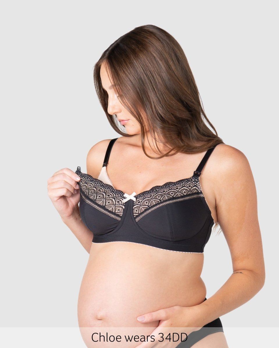 Show Off Full Cup Nursing Bra - Black - Hotmilk Lingerie