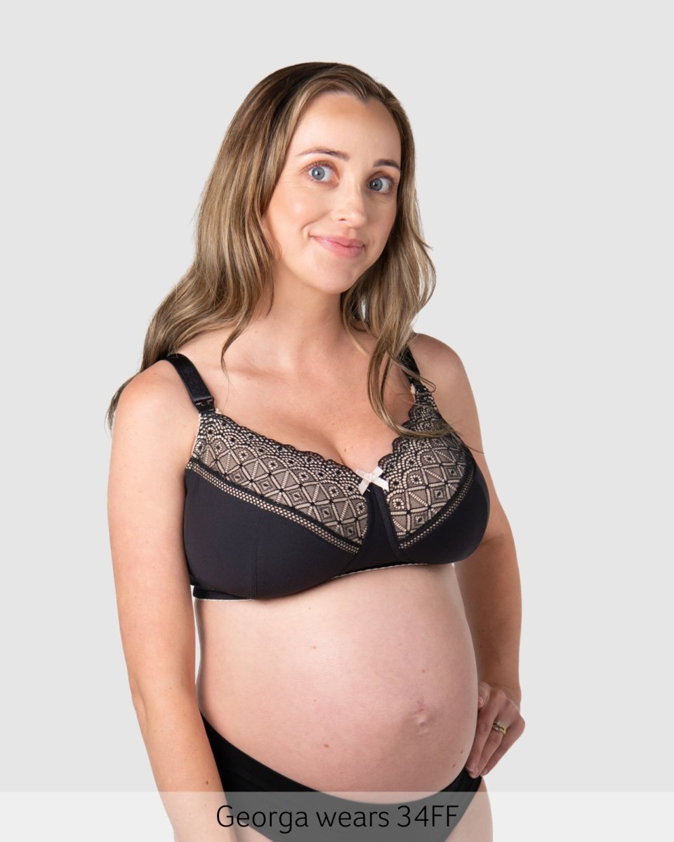 Show Off Full Cup Nursing Bra - Black - Hotmilk Lingerie