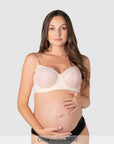 Temptation Full Cup Nursing Bra Powder - Main Front View - Maternity Bra for Larger Busts - Hotmilk Lingerie