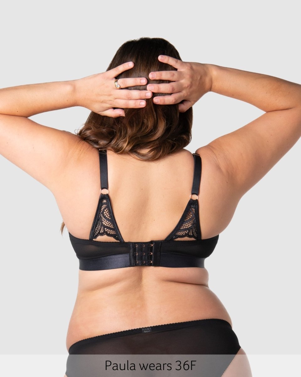 Warrior 2.0 FlexFit Nursing Bra - Black - Hotmilk Lingerie