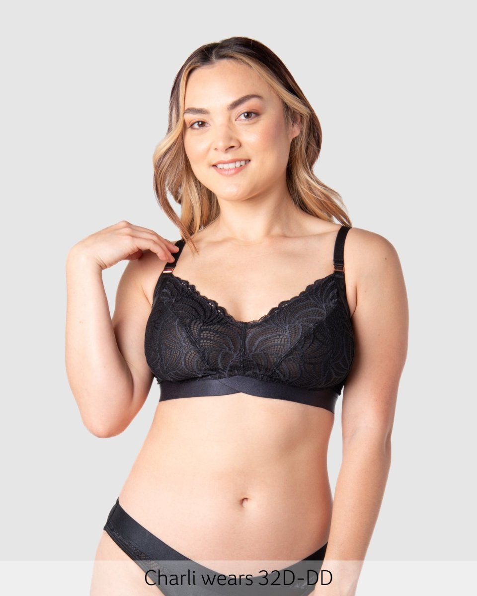 Warrior 2.0 FlexFit Nursing Bra - Black - Hotmilk Lingerie