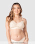 Warrior 2.0 FlexFit Nursing Bra Ivory - Front View - Wirefree Maternity & Breastfeeding Bra - Hotmilk Lingerie