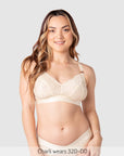Warrior 2.0 FlexFit Nursing Bra Ivory - Front View - Wirefree Maternity & Breastfeeding Bra - Hotmilk Lingerie