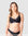 Warrior Plunge 2.0 Nursing Bra Black - Front View - Eco Maternity Plunge Bra with Magnetic Clip - Hotmilk Lingerie