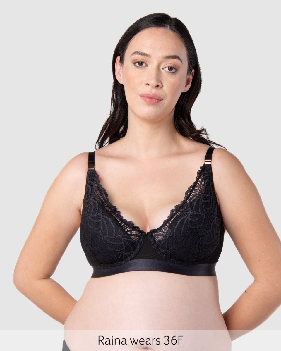 Warrior Plunge Nursing Bra - Black - Hotmilk Lingerie
