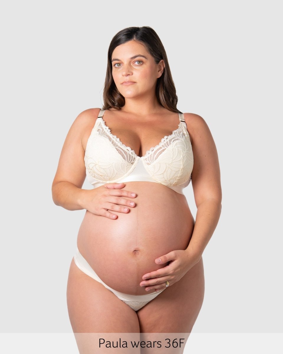 Warrior Plunge Nursing Bra - Ivory - Hotmilk Lingerie