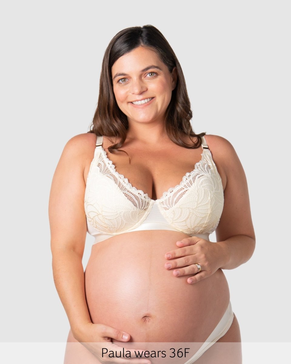 Warrior Plunge Nursing Bra - Ivory - Hotmilk Lingerie