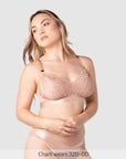 Warrior 2.0 FlexFit Nursing Bra Bronze - Front View - Wirefree Maternity & Breastfeeding Bra - Hotmilk Lingerie