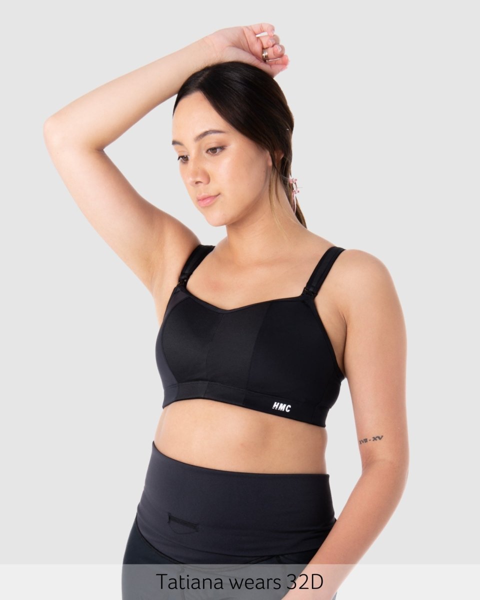 Zen Sports Nursing Bra - Black - Hotmilk Lingerie