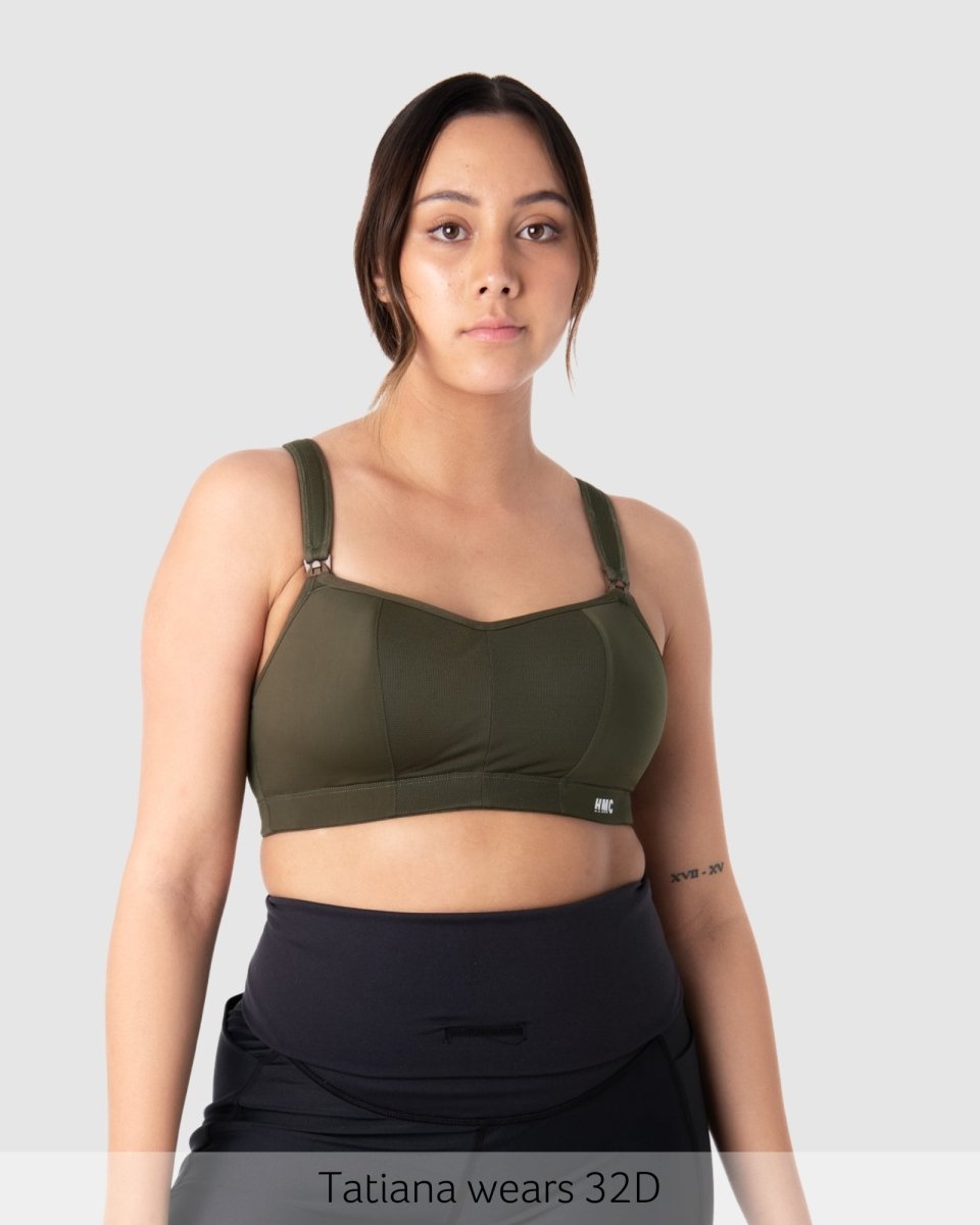 Zen Sport Nursing Bra - Olive - Hotmilk Lingerie