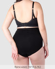 My Necessity Seamless Maternity Brief Black - Back View - Pregnancy Underwear with Belly Support - Hotmilk Lingerie