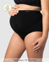 My Necessity Seamless Maternity Brief Black - Front View - Pregnancy Underwear with Belly Support - Hotmilk Lingerie