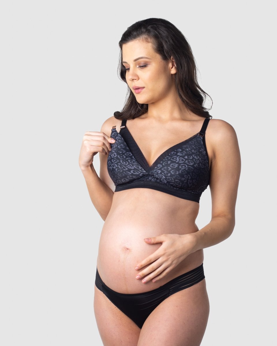 Ambition T-Shirt Nursing Bra - Onyx - Hotmilk Lingerie