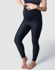 HOTMILK UK MATERNITY FOCUS BLACK MATERNITY SPORTS LEGGINGS