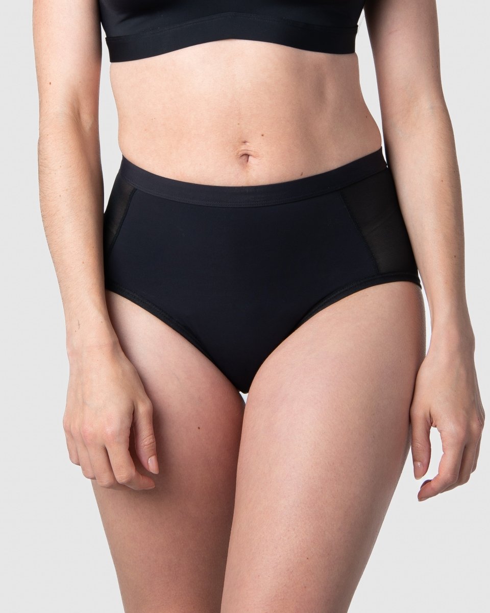 Limitless Black Heavy Leakproof Hi Brief - Hotmilk Lingerie