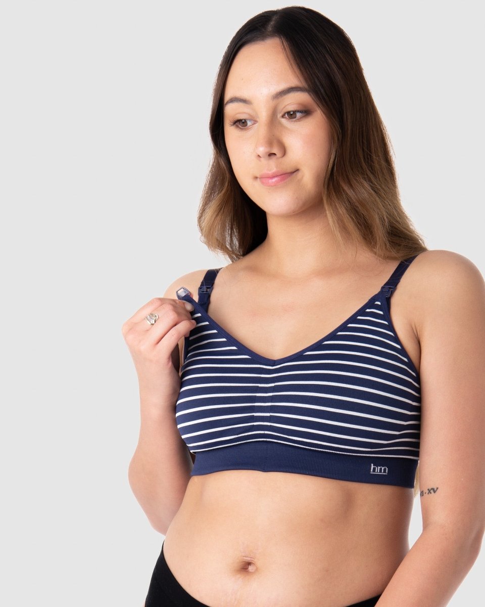 My Necessity FlexFit Nursing Bra - Navy Stripe - Hotmilk Lingerie