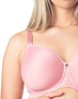 Hotmilk Maternity Lingerie UK OBSESSION PALE ROSE CONTOUR NURSING BRA - FLEXI UNDERWIRE