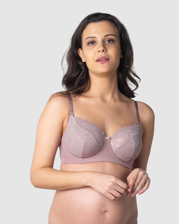 HOTMILK UK TEMPTATION MOCHA NURSING BRA - FLEXI UNDERWIRE