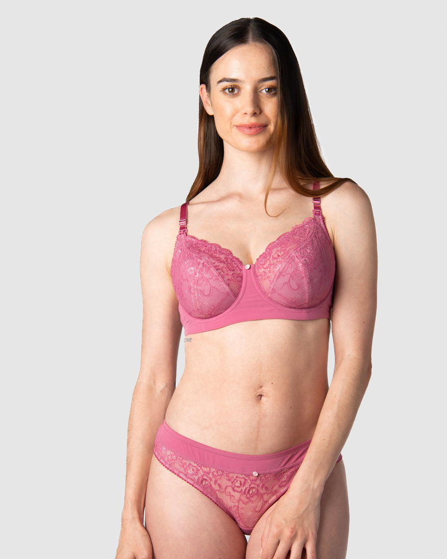 OBSESSION ALMOND CONTOUR NURSING BRA - Hotmilk Lingerie