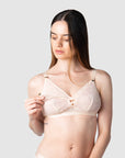 HOTMILK UK TRUE LUXE CAMEO MULTI-FIT NURSING MATERNITY BRA - WIREFREE MATCHED WITH TRUE LUXE MATERNITY CAMEO BIKINI BRIEF