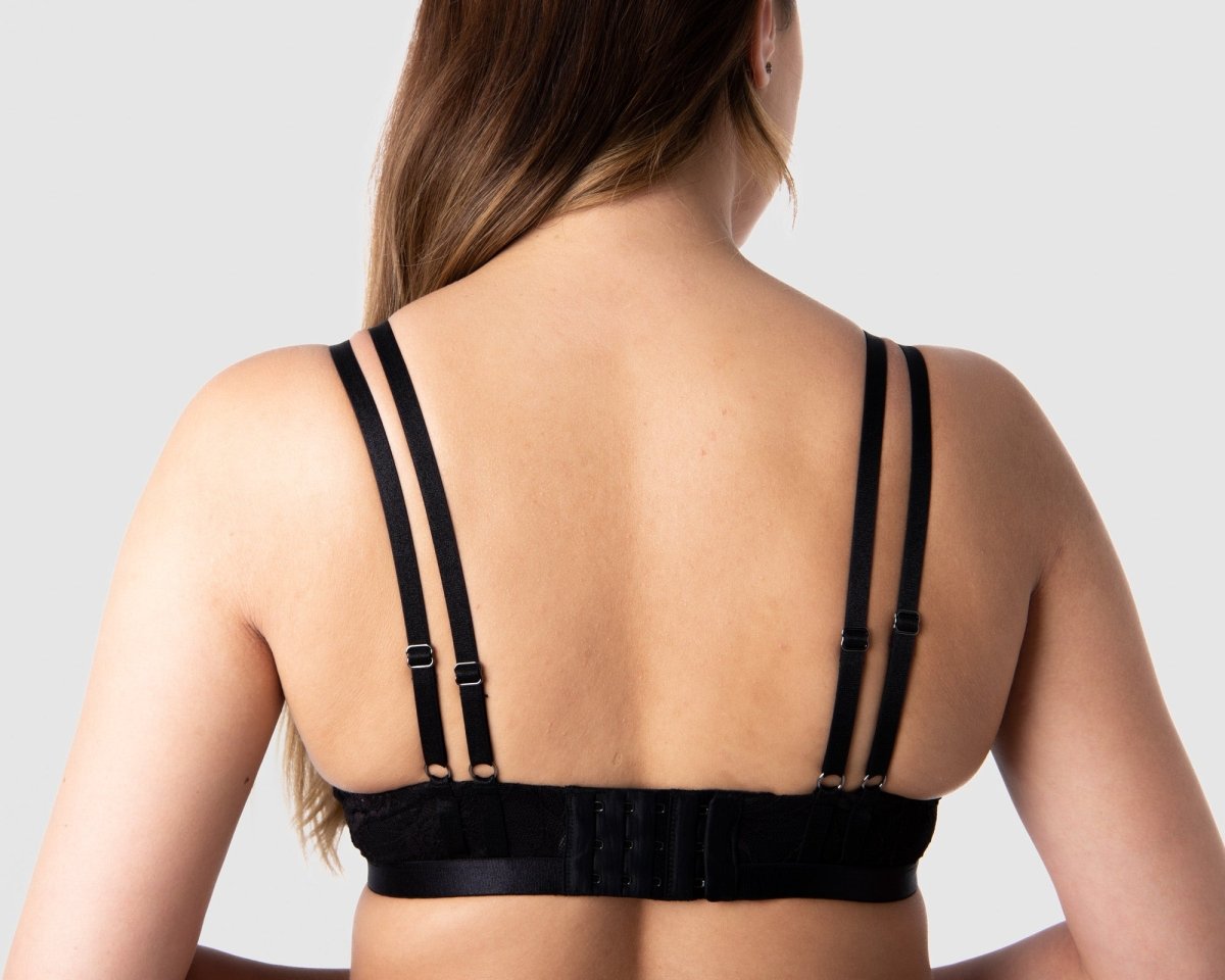 True Luxe Multifit Nursing Bra - Black - Hotmilk Lingerie