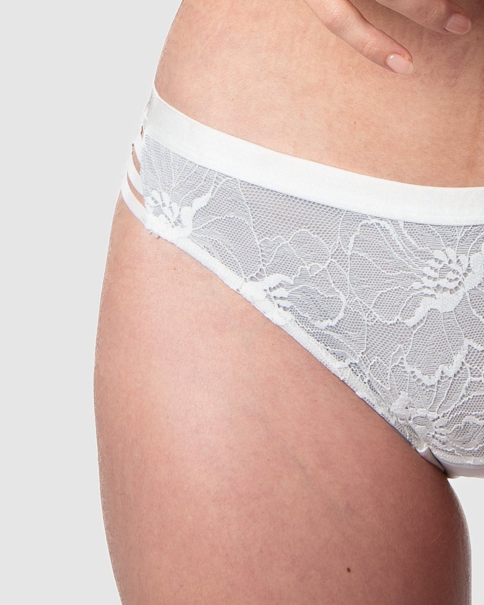 True Luxe Bikini Brief - White - Hotmilk Lingerie