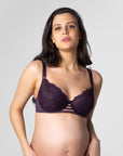 HOTMILK UK TRUE LUXE AMETHYST NURSING BREASTFEEDING MATERNITY BRA UK - FLEXI UNDERWIRE