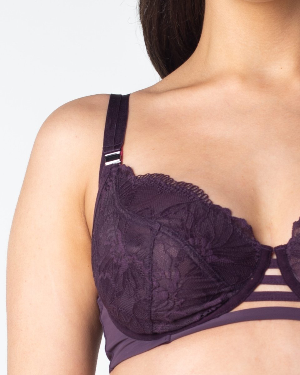 True Luxe Lace Nursing Bra - Amethyst - Hotmilk Lingerie