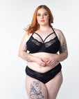 Hotmilk Maternity Lingerie UK Warrior Black Midi Brief 