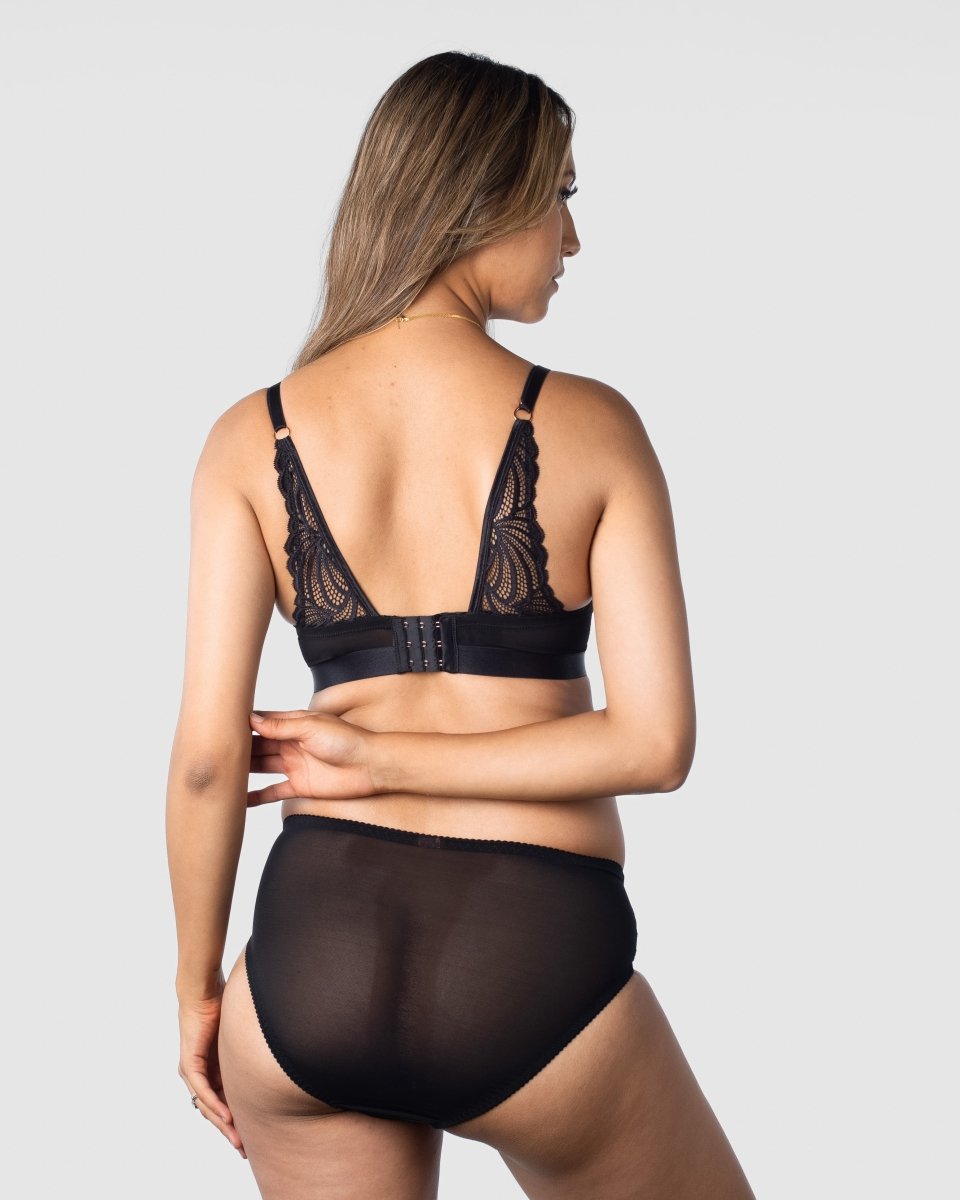 Warrior Balconette Nursing Bra - Black - Hotmilk Lingerie