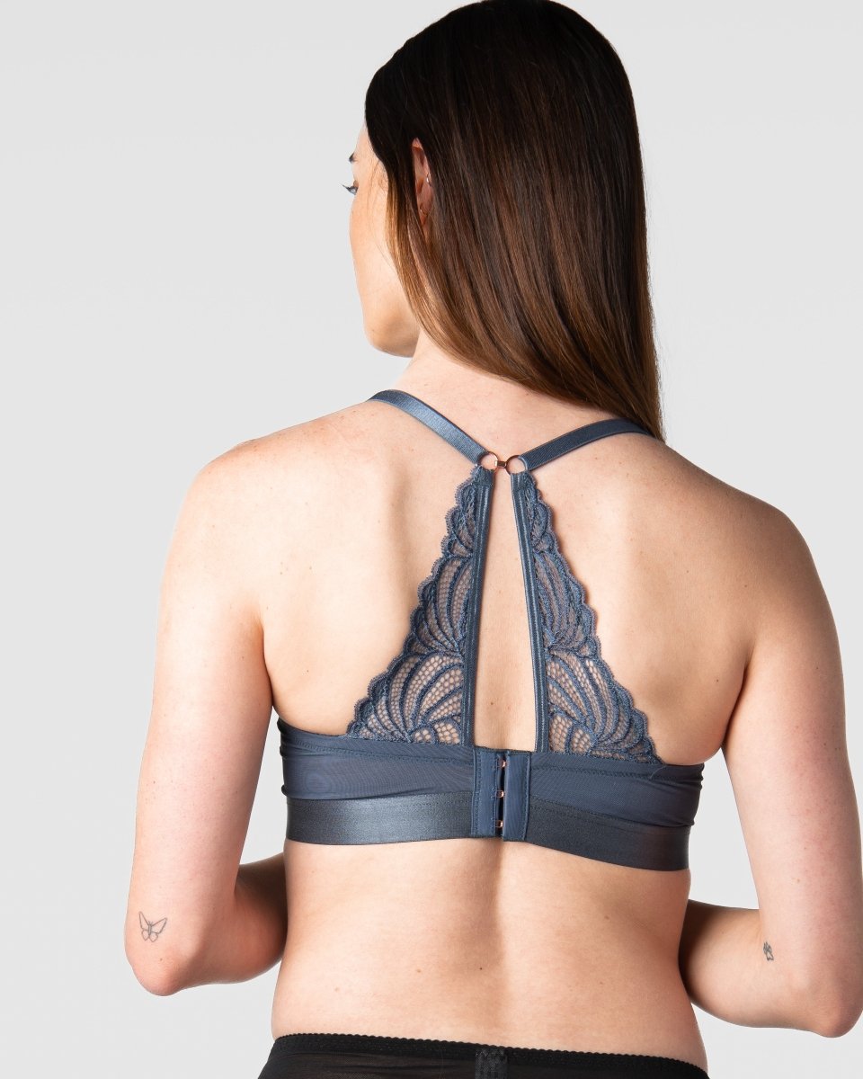 Warrior Demi Nursing Bra - Slate - Hotmilk Lingerie