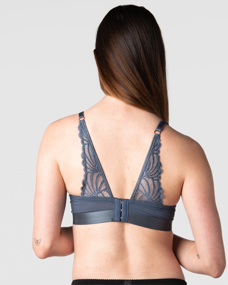 Warrior Demi Nursing Bra - Slate - Hotmilk Lingerie